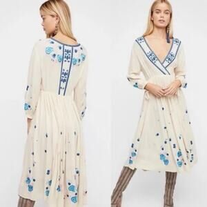 Free People The Enchanted Forest Midi Dress Size Medium